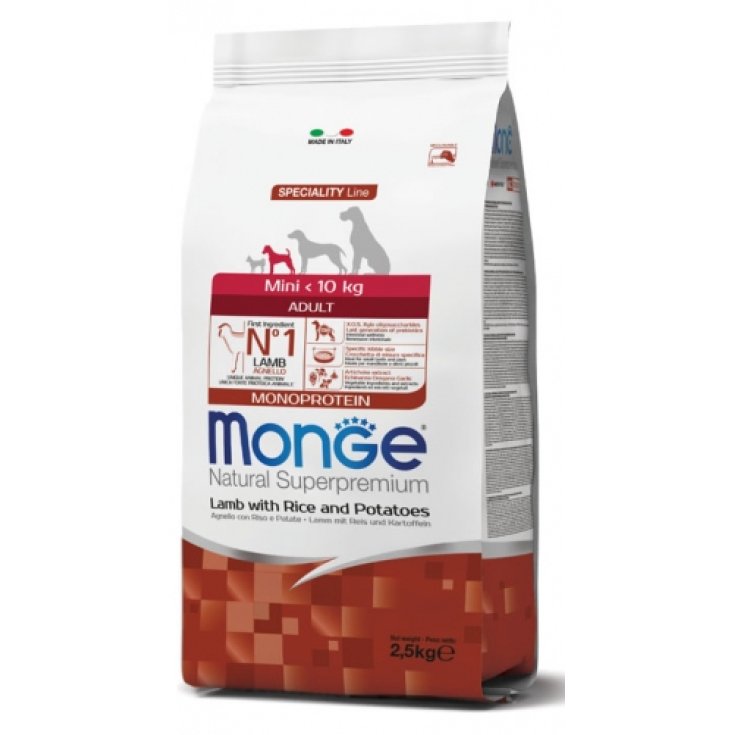 Mini Adult Cordero Con Arroz Y Patatas Monge 2,5kg