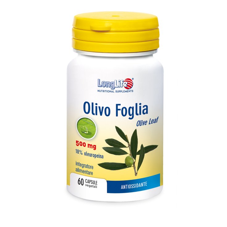 Hoja de Olivo 500mg LongLife 60 Cápsulas Vegetarianas