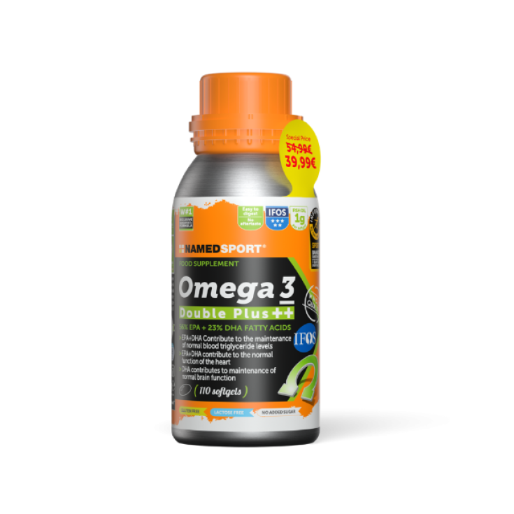 Promoción de cápsulas blandas Omega 3 Double Plus Named Sport 110