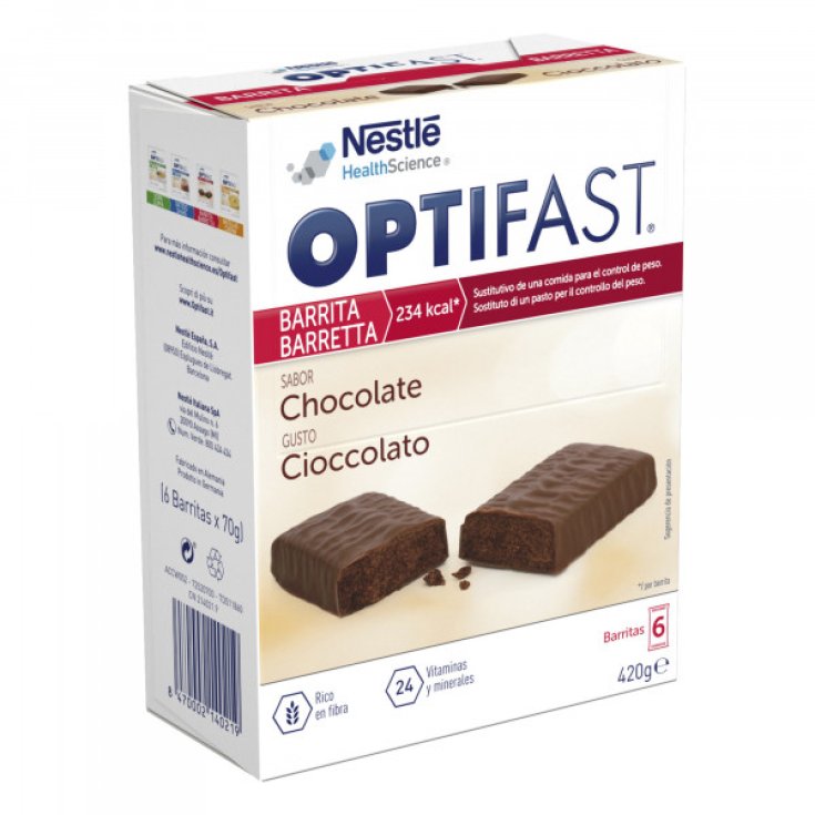 OptiFast Nestlé HealthScience Barritas 6 Piezas