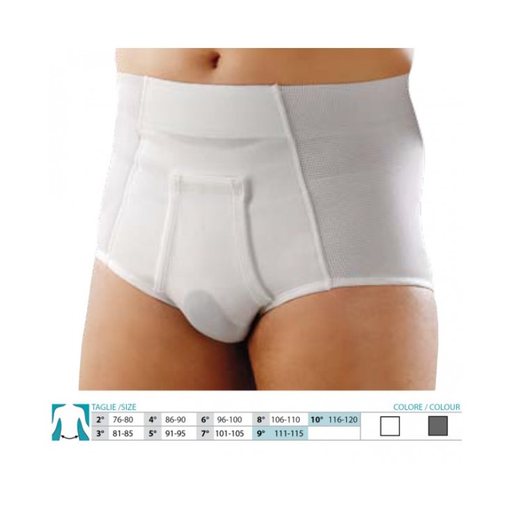 Calzoncillos Orione 316 High Safte Hernia Talla 6 Color Gris 1 Par