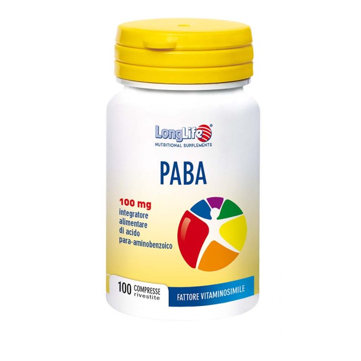 PABA 100mg LongLife 100 Comprimidos Recubiertos