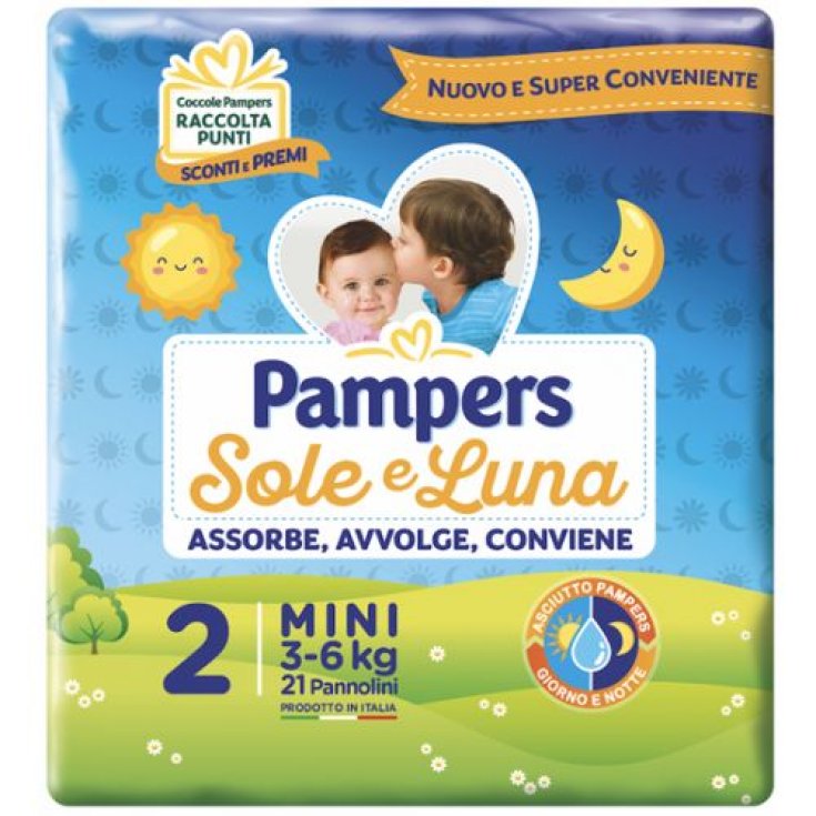 Pampers Sole & Luna Talla 2 MINI (3-6Kg) 21 Pañales