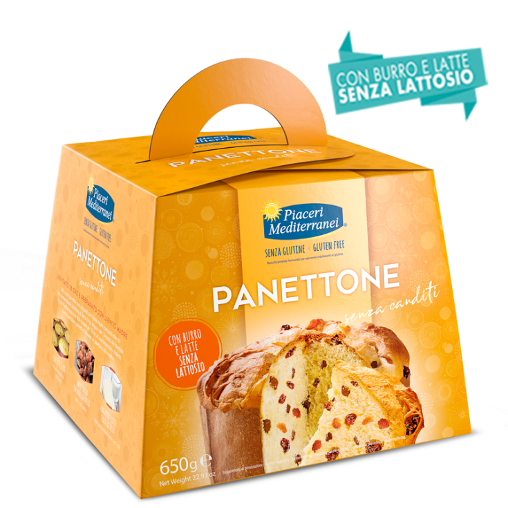 Panettone Sin Confitado Piaceri Mediterranei 650g