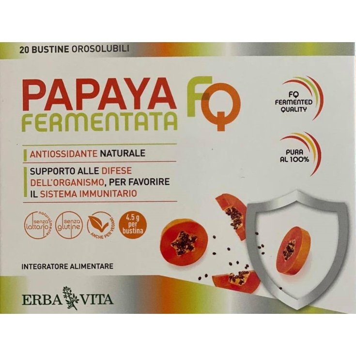 Papaya Fermentada Fq Erba Vita 20 Sobres Orosoluble