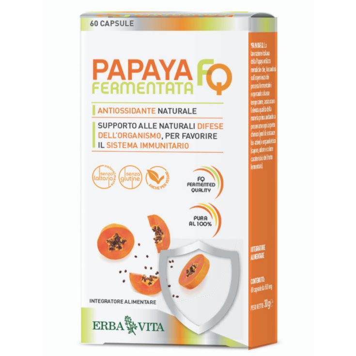 Papaya Fermentada FQ Erba Vita 60 Cápsulas