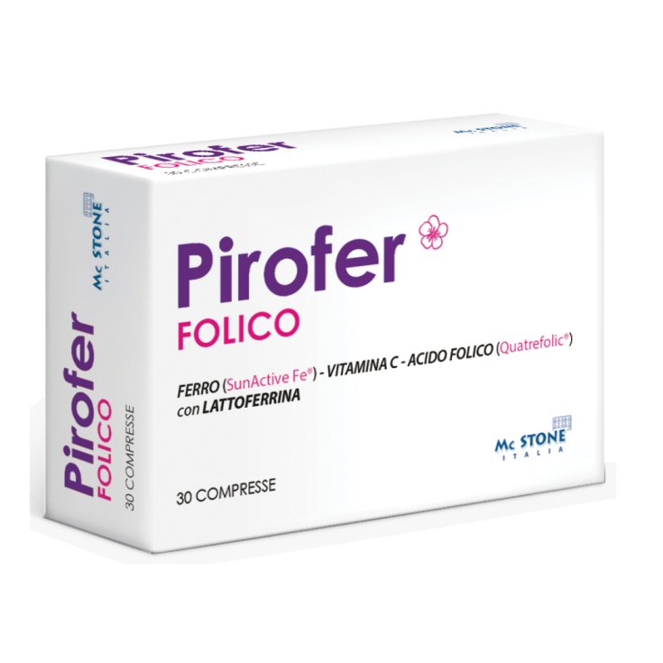 Pirofer Folico Mc Piedra 30 Comprimidos