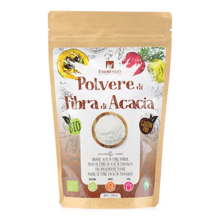 Polvo de Fibra de Acacia Hierba Orgánica Quiero 200g