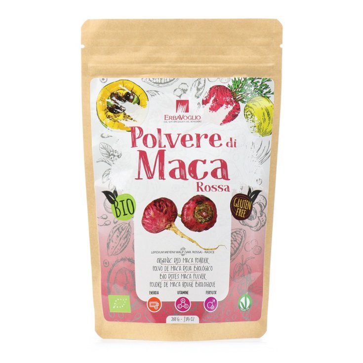 Maca Roja Bio en Polvo ErbaVoglio 200g