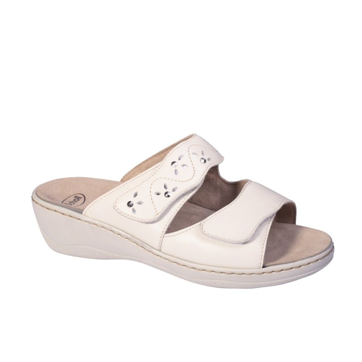 Pantuflas Memory Cushion® blancas para mujer de Porzia Scholl®, talla 39