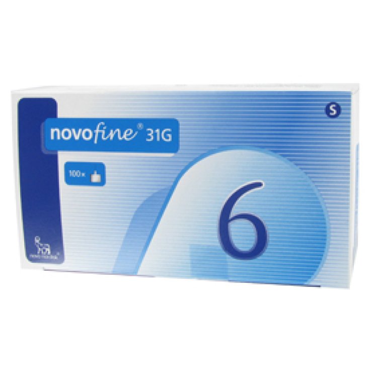 Agujas de insulina NovoFine 31G 6mm 100 piezas
