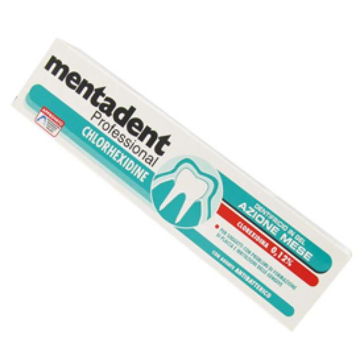 Pasta de dientes profesional Mentadent con tubo de clorhexedina 0,12%