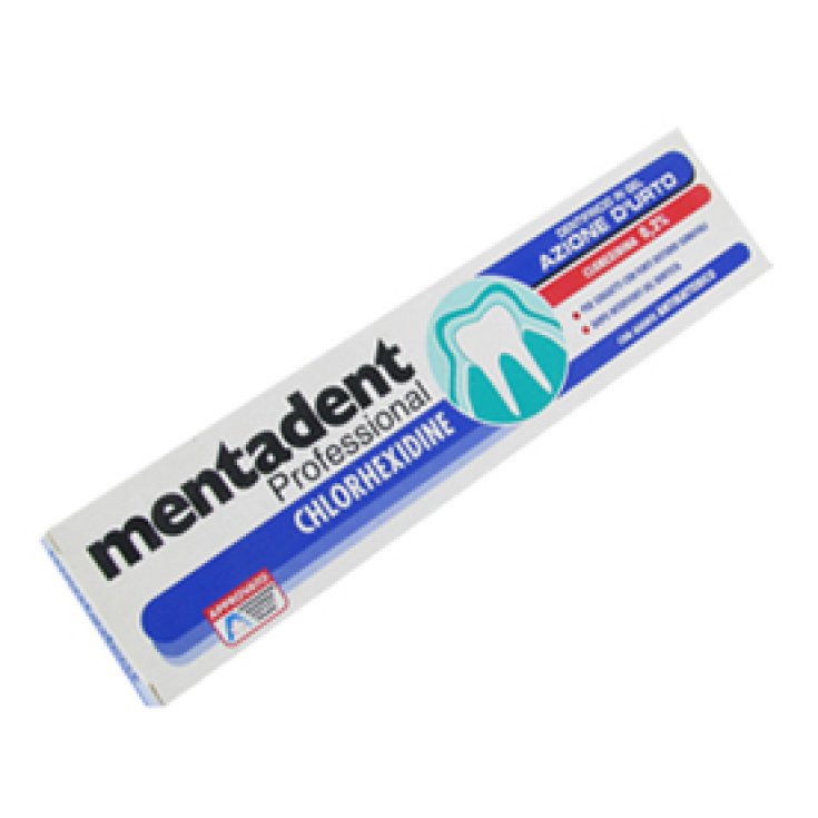 Pasta de dientes profesional Mentadent con tubo de clorhexedina 0,24%