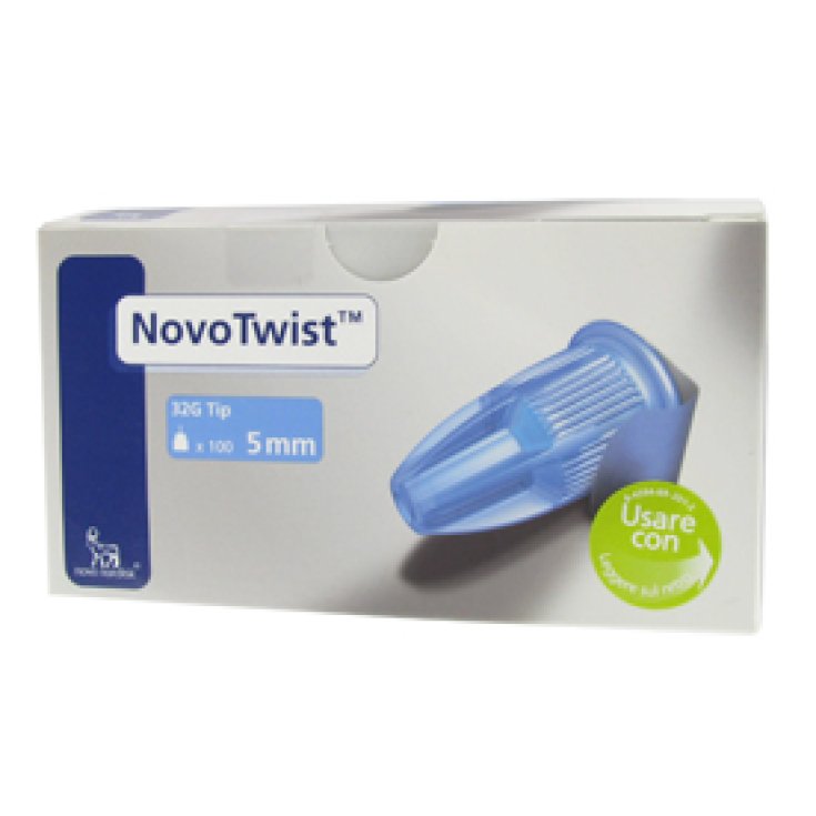 Agujas de insulina Novotwist G32 5 mm 100 piezas
