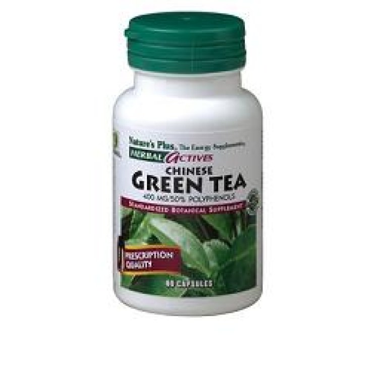 Nature's Plus Herbal Actives Suplemento alimenticio de té verde chino 60 cápsulas