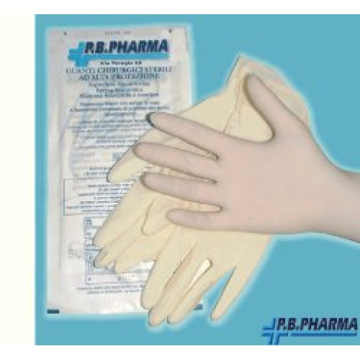 Guante Quirúrgico de Látex Estéril PB Pharma Talla 6.5