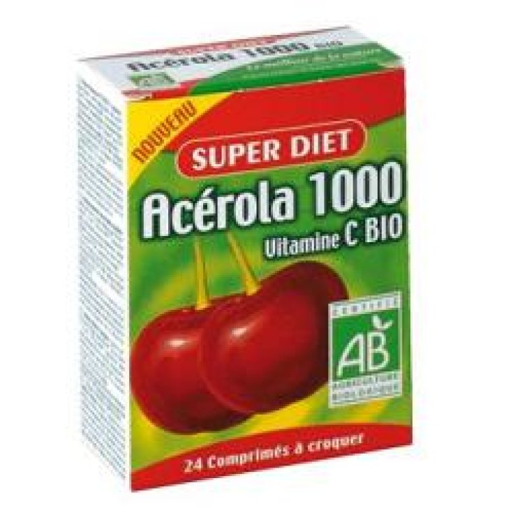 Superdiet Acerola 1000 Bio Con Vitamina C De Origen Natural 24 Comprimidos