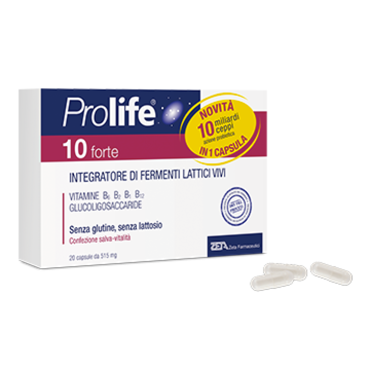 Prolife 10 Forte Zeta Farmacéuticos 20 Cápsulas