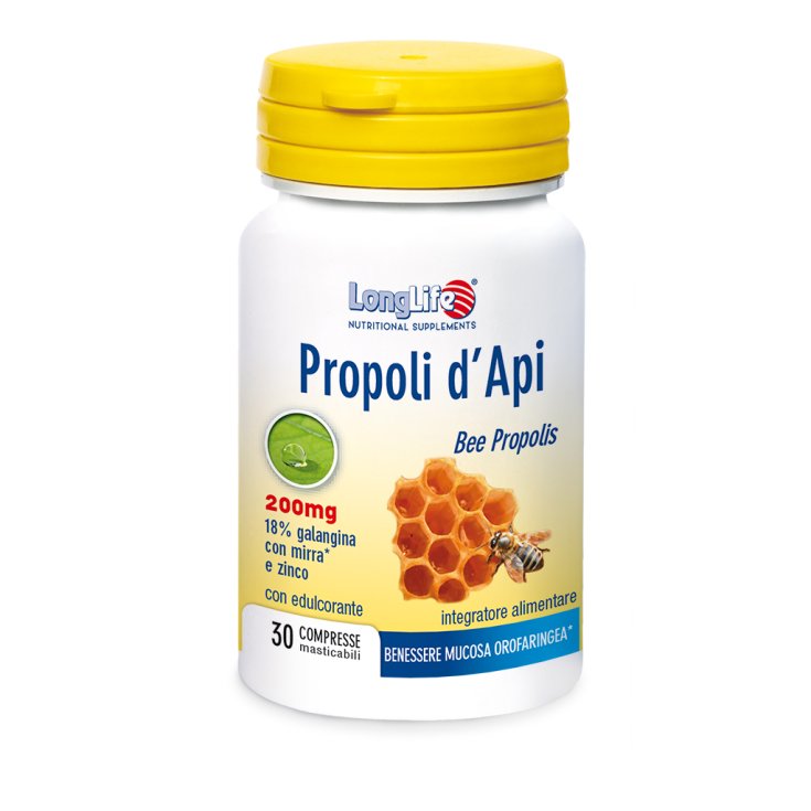 LongLife Bee Propóleo 30 Comprimidos Masticables