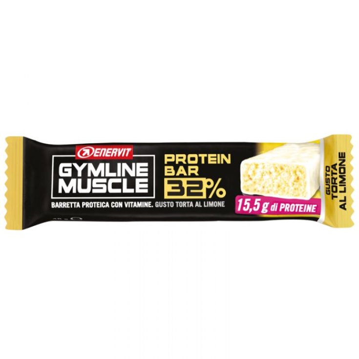Barrita Proteica 32% Pastel De Limon Gymline Muscle Enervit 48g