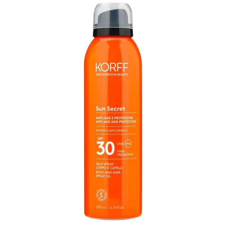 Protección Antiedad SPF30 KORFF Sun Secret Hair Body Spray 200ml