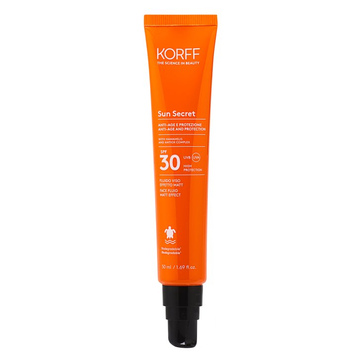 Fluido Facial Protección Antiedad SPF30 Sun Secret Air KORFF 50ml