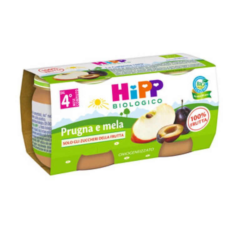 Hipp Ciruela Y Manzana Bio 2x80g