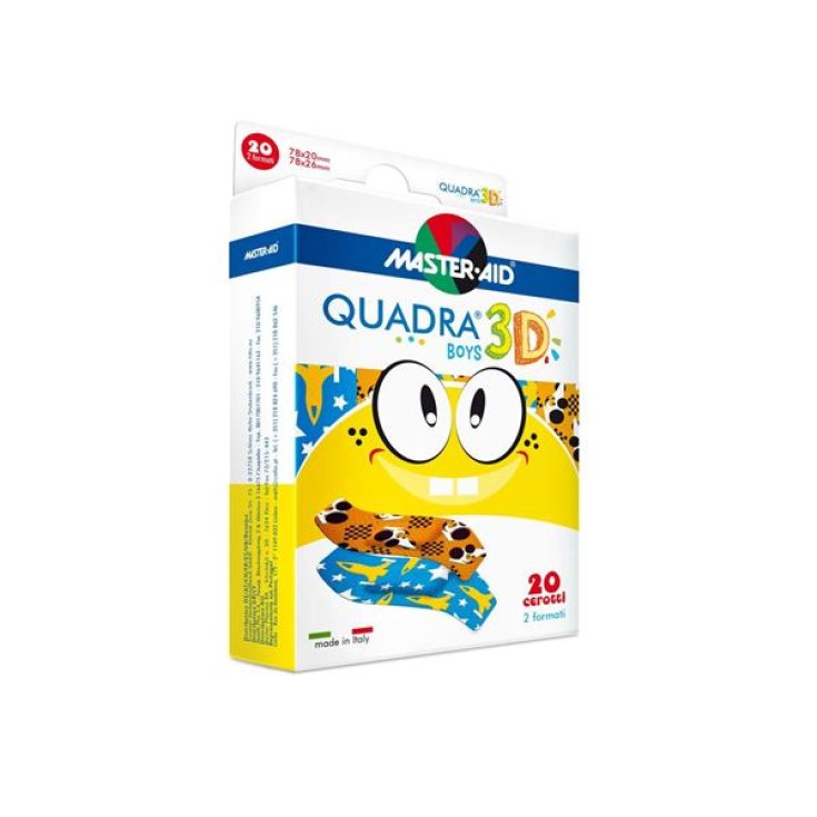 Quadra 3D Boys Master-Aid 20 Piezas