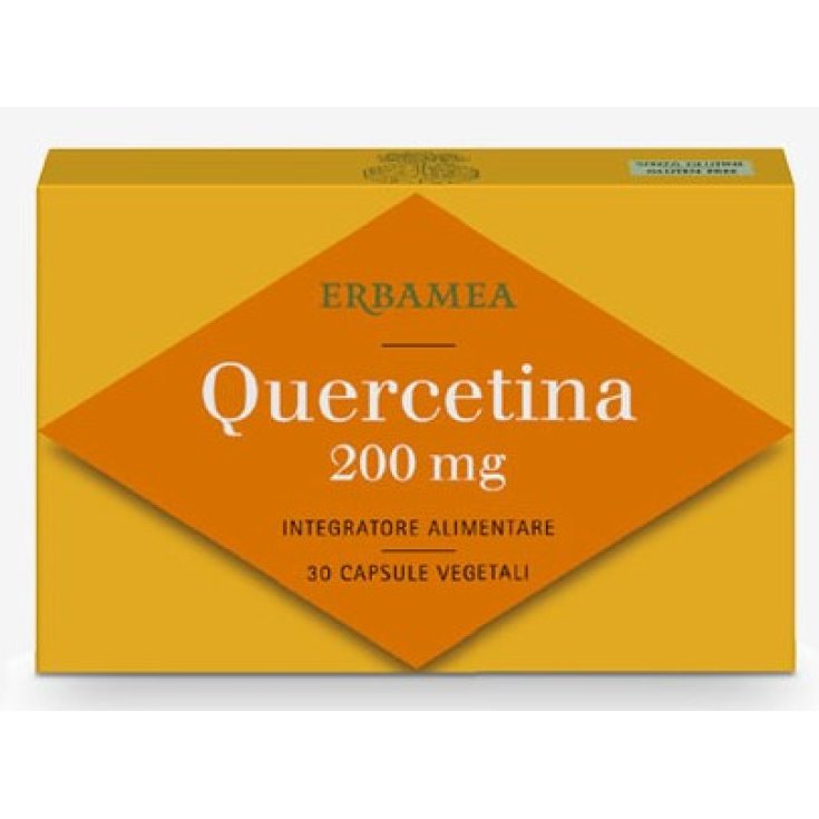 Quercetina 200mg Erbamea 30 Cápsulas Vegetarianas