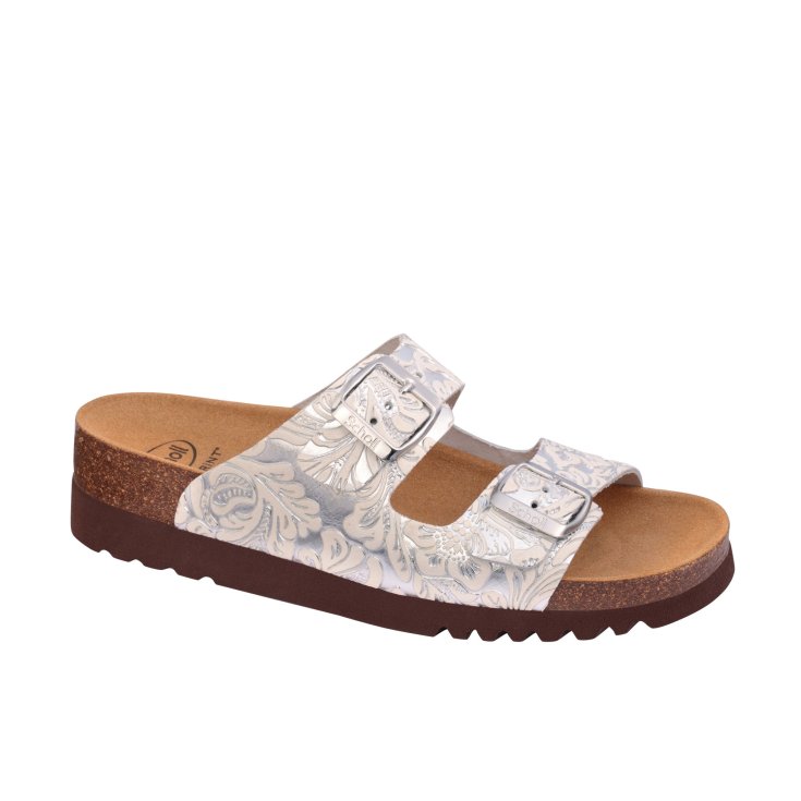 Sandalia Regina Scholl® Mujer Bioprint® Plata Talla 38