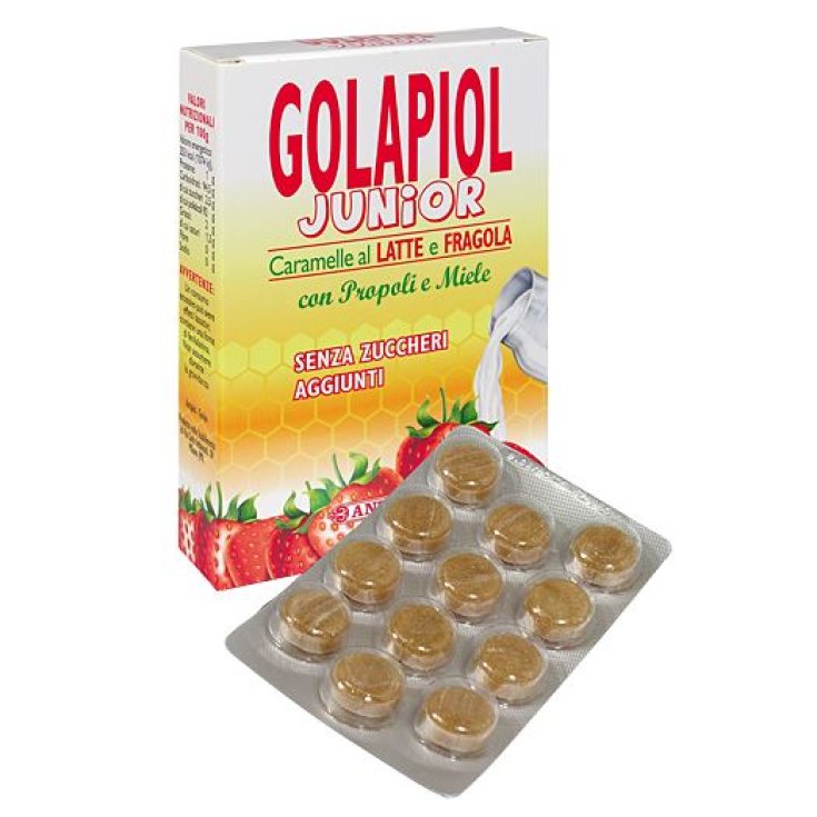 Golapiol Junior Comprimidos A Base De Propóleo Y Miel Leche Sabor Fresa 24 Comprimidos