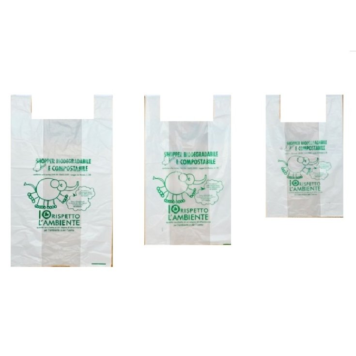 Bolsas biocompostables Basilotti 17+3+3x35