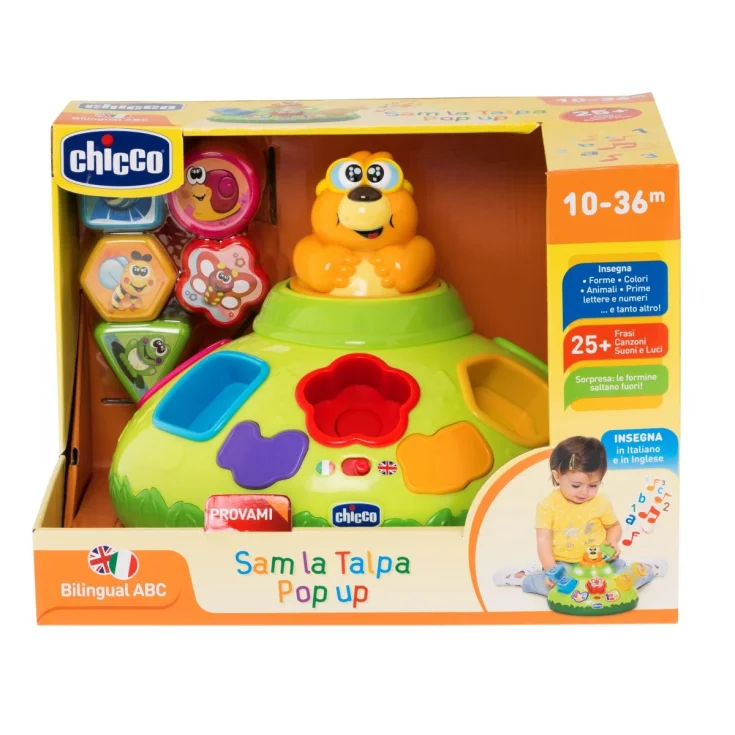 Sam La Talpa Pop Up Bilingüe ABC CHICCO 10M+