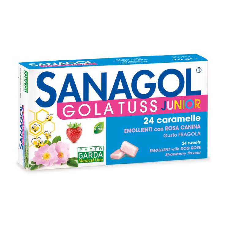 SANAGOL GOLA TUSS JUNIOR Phyto Garda 24 Caramelos Fresa