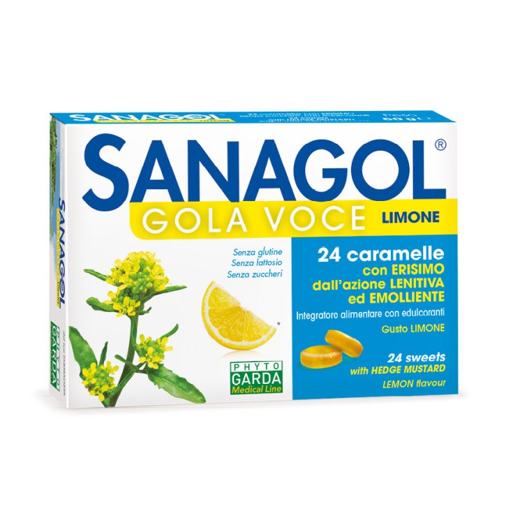 SANAGOL GARGANTA VOZ LIMÓN Phyto Garda 24 Caramelos