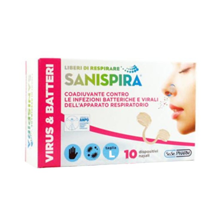 Sanispira® Virus & Bacterias Talla L 10 Piezas