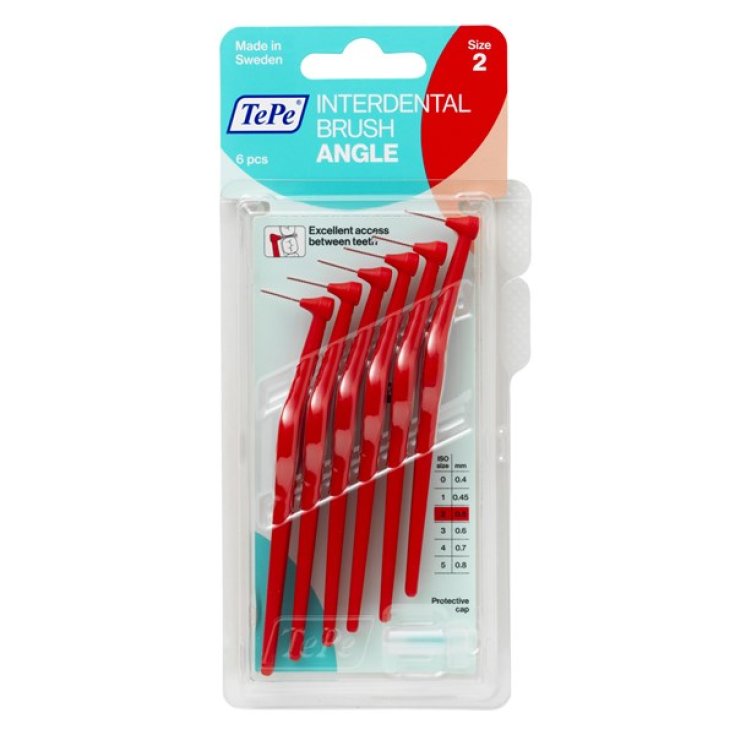 Brush Angle™ Rojo 0.5 Tepe 6 Piezas