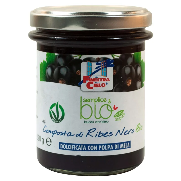 Compota de Grosella Negra Ecológica Simple & Bio® 220g