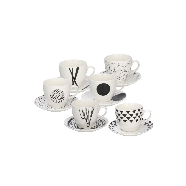 Set de 6 Tazas de Té Tognana Con Platillo