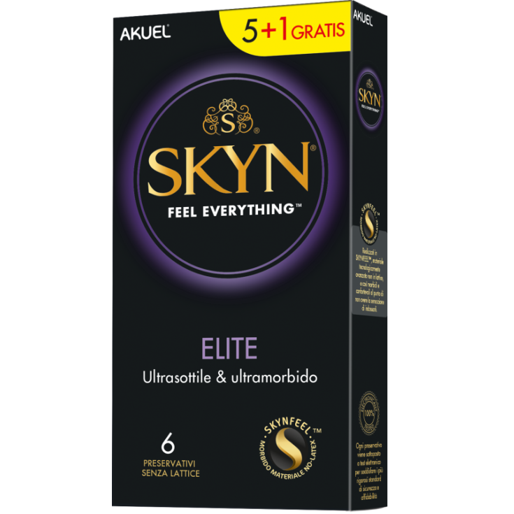 Skin Elite Akuel 5+1 Preservativos Sin Látex