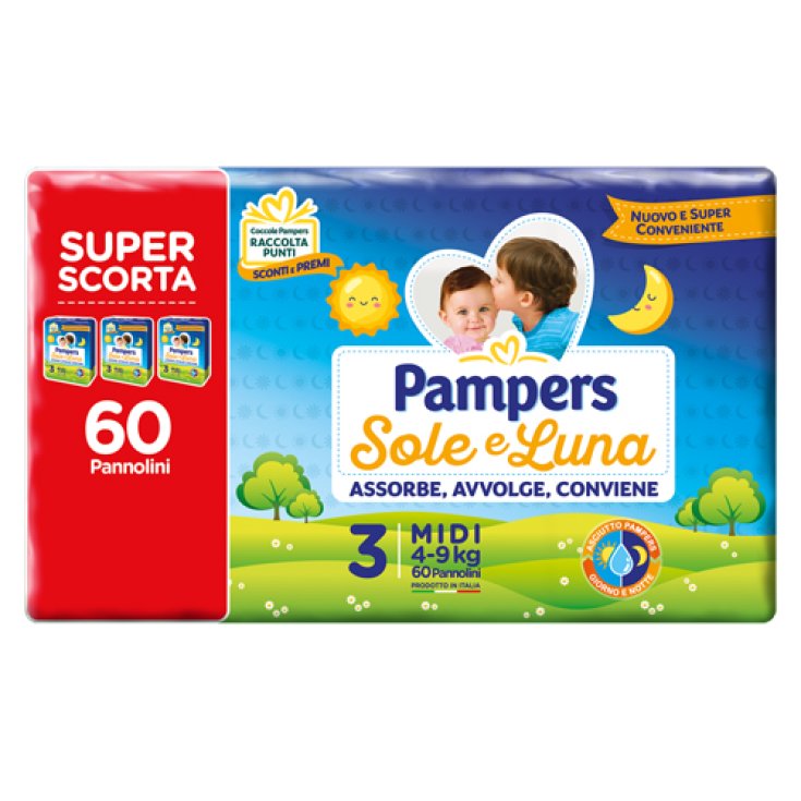 Sole & Luna Trio Midi Pampers 60 Pañales