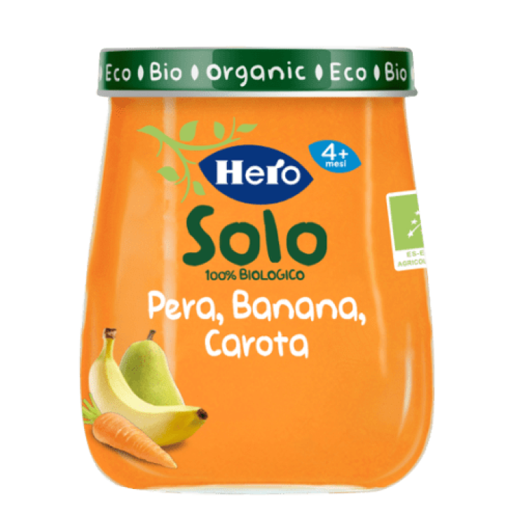 Solo Fruit Hero Homogeneizado 120g Pera Plátano Zanahoria Ecológico