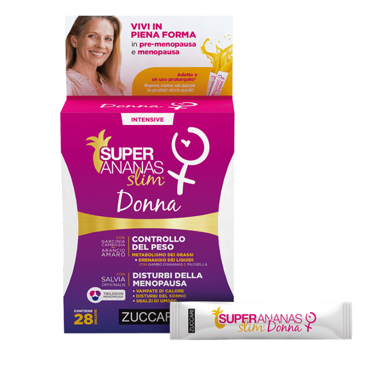 Super Ananas Slim Mujer Zuccari 28 Stick Pack 10ml