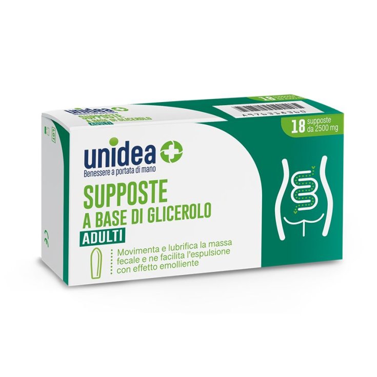 SUPOSITORIOS A BASE DE GLICEROL unidea Adultos 18 Supositorios