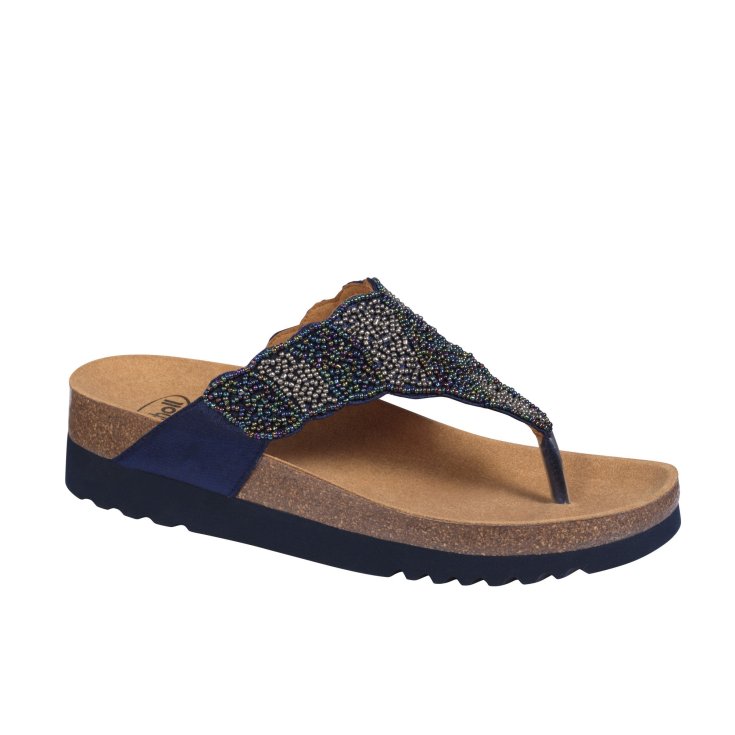 Chanclas Mujer Tanisha Scholl® Bioprint® Azul Talla 37