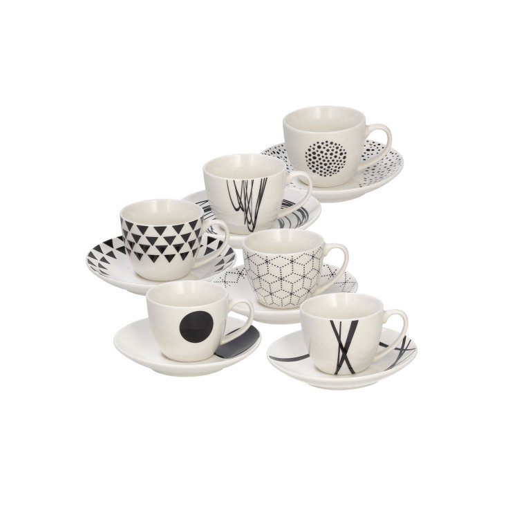 Set 6 Tazas Café Tognana Con Platillo