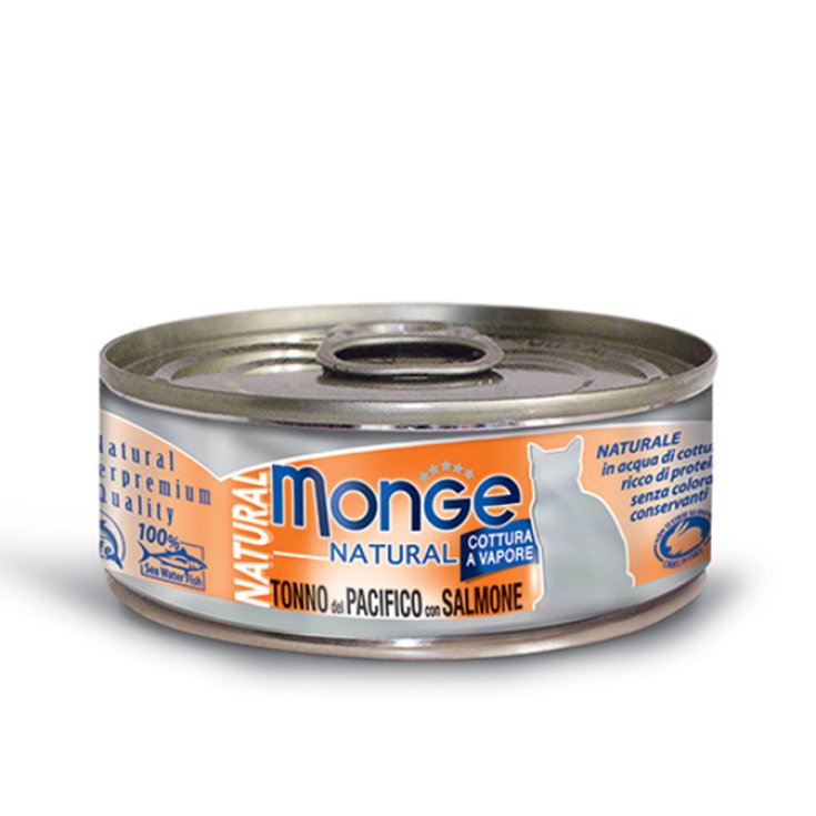 Atún Del Pacífico Con Salmón Natural Monge 80g