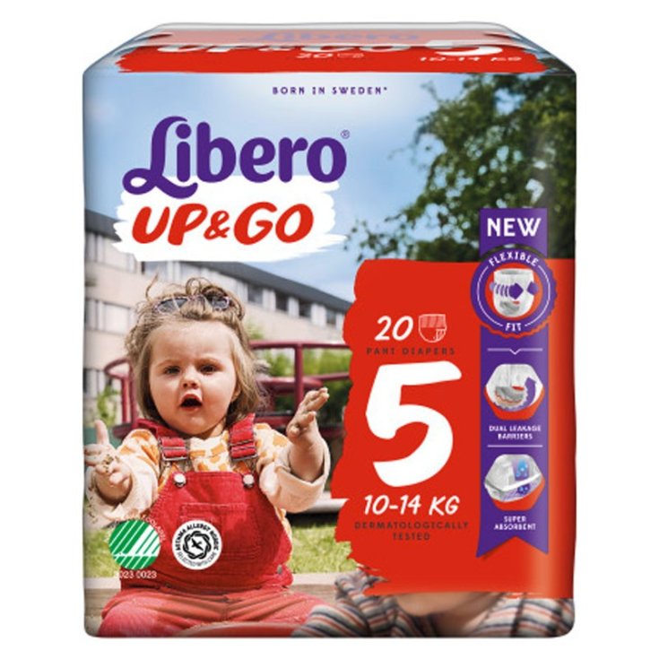 Up & Go Libero® 20 Pañales Bebé Talla 5 10-14Kg