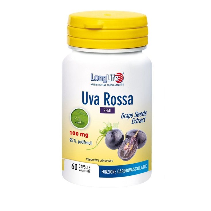 Uva Roja 100mg LongLife 60 Cápsulas Vegetarianas