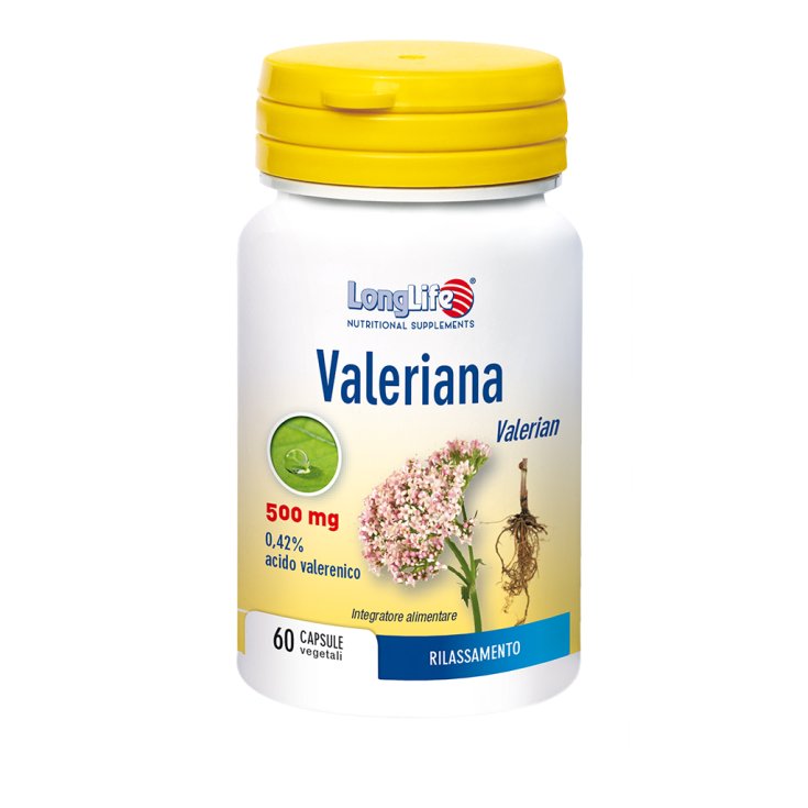 Valeriana 500mg LongLife 60 Cápsulas Vegetarianas